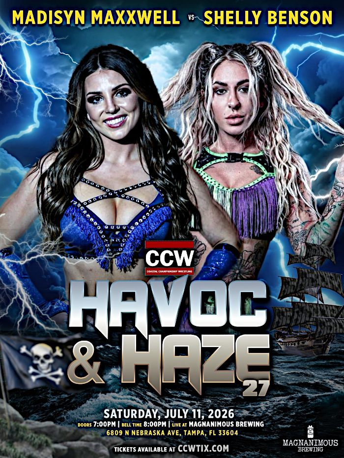 Madisyn Maxxwell CCW Havoc Haze 27 Tampa vs Shelly Benson Poster
