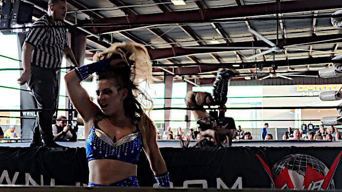 Madisyn Maxxwell Xanti Li Shine Wrestling 87 Ring Exit