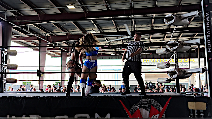 Madisyn Maxxwell Xanti Li Shine Wrestling 87 Whirlwind Lightning Slap