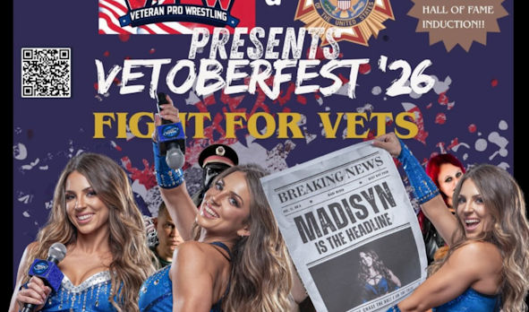 Madisyn Maxxwell Veterans Pro Wrestling Vetoberfest 2026 Poster Top