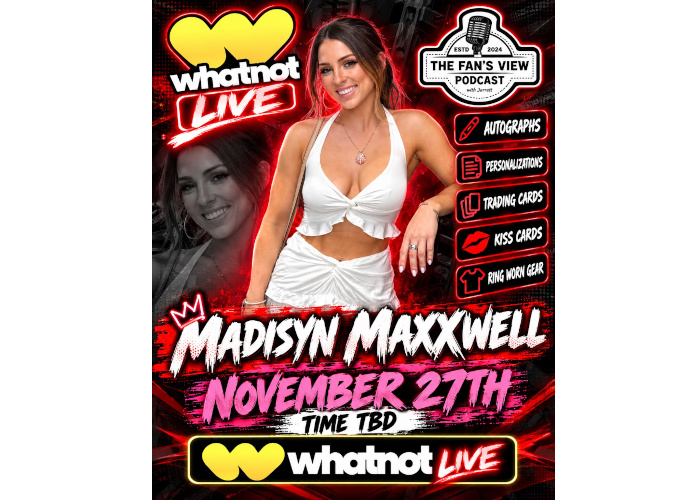Madisyn Maxxwell The Fan's View Podcast WrestleCade 2026 Whatnot Live