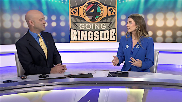 Madisyn Maxxwell Scott Johnson Going Ringside News4JAX Broadcast